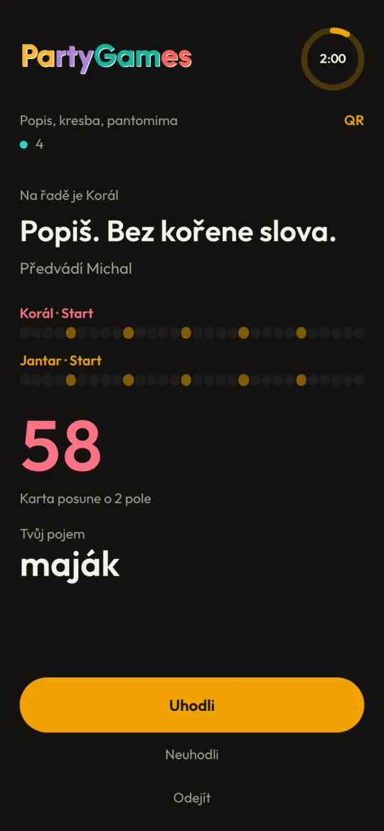 Telefon toho, kdo kreslí: pojem, odpočet a body